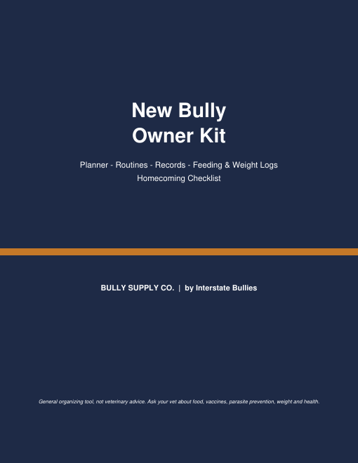 New Bully Owner Kit cover
